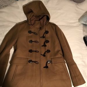 Cole Haan camel toggle coat SIZE 14